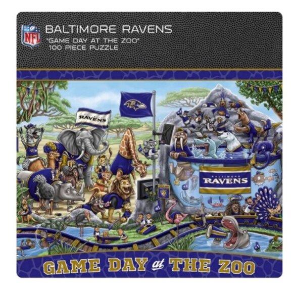Baltimore Ravens Little People Flock + 4 Puzzles - Picture 3 of 6